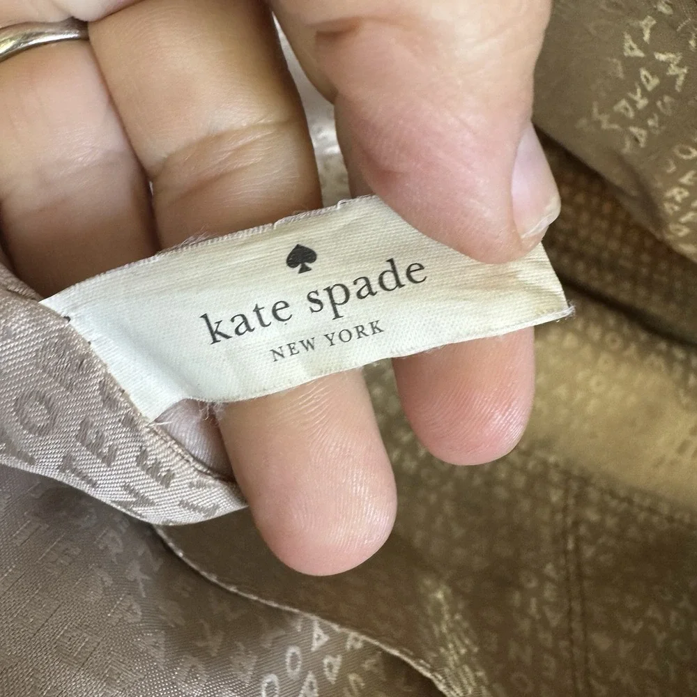 Kate Spade NY Harmony Valencia Road Black Ostrich Embossed Leather Tote Work Bag